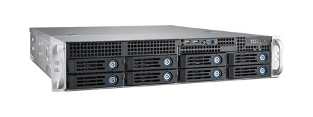 2U Rackmount Server Chassis for ATX/MicroATX Motherboard with 8 Hot-Swap HDD Trays & 7 PCIe x16 Expansion